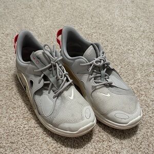Nike Gray and Red Athletic Shoes